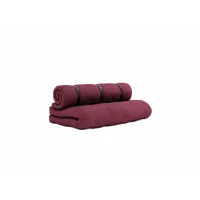matelas futon et fauteuil 2 en 1 buckle-up 140x200 bordeaux