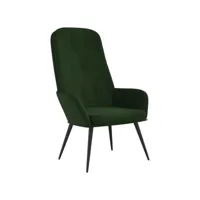 fauteuil salon - fauteuil de relaxation vert foncé velours 70x77x98 cm - design rétro best00009503273-vd-confoma-fauteuil-m05-229
