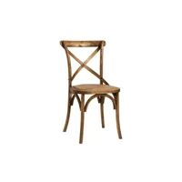 chaise  en bois assise rotin arriba 270151