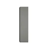 armoire de rangement avec grande porte coloris gris graphite mat largeur 50 cm 20100887758