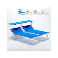 2 bains de soleil xl de jardin piscine transat en aluminium grande italia beach and garden design