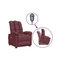 fauteuil de massage, fauteuil de relaxation, chaise de salon violet tissu fvbb44906 meuble pro