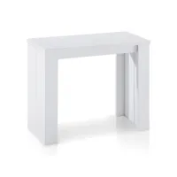 table console extensible brookline blanc