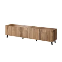 come - meuble tv - bois - 200 cm - style contemporain - bestmobilier - bois