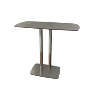 table haute rectangulaire 120 cm plateau céramique - sigma 65380035