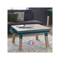 table basse carrée 100 cm, 100% frêne massif eg2-005bf100