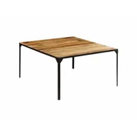 table de salon salle à manger design 140 cm bois de manguier massif helloshop26 0902145