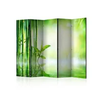 paravent - green bamboo ii [room dividers] [225x172]
