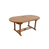 salento - table de jardin ovale extensible en teck 1065-00-00