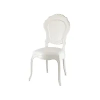 chaise en plexiglas belle époque - blanc opaque mp-2079_2156125lc
