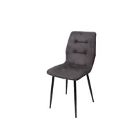 chaise de salle à manger contemporaine en tissu gris oliviera
