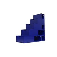 escalier cube de rangement hauteur 125 cm  bleu foncé esc125-df