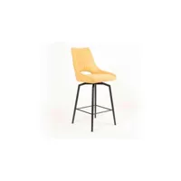 chaise de bar gabrielli pivotante 68cm - jaune mp-2096_2156221lc