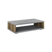 table basse moderne plateau mdf acier béton bois 110 cm acier béton bois helloshop26 03_0004147