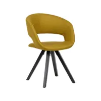 finebuy chaise de salle à manger tissu  bois design moderne  chaise de cuisine design avec dossier  chaise rembourrée confortable 110 kg