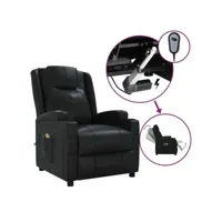 électrique fauteuil relaxation fauteuil de massage noir similicuir 75x88x100 cm best00003458869-vd-confoma-fauteuil-m05-2998