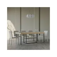 table console en bois design extensible 90x40-290cm camelia premium nature itamoby