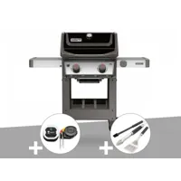 barbecue gaz weber spirit ii e-210 gbs + thermomètre igrill 3 + kit ustensiles 3 pièces better