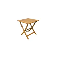 table pliante bali 70x70cm en acacia