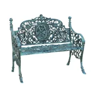 banc de jardin 105x62x90 cm banc en fonte canapé extérieur et intérieur élégant chaise 2 places antique banc liberty décoratif finition antique g0289-3