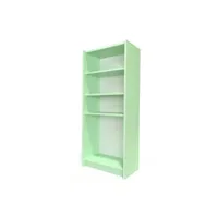 étagère bibliothèque bois  vert pastel etabib-vp