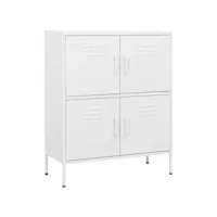 armoire de rangement blanc 80x35x101,5 cm acier