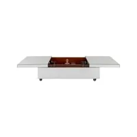 table basse bar luxury argent 39x120cm kare design