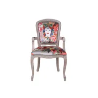 esperanza - fauteuil bergère en velours rouge