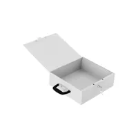 coffre-fort document coffre document boite avec serrure (35 x 32 x 11 cm, matériau : acier laminé à froid, 2 clés) blanc helloshop26 14_0005984
