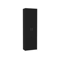 vidaxl armoire de bureau noir 60x32x190 cm bois d'ingénierie 800298