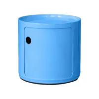 meuble conteneur de rangement - 1 tiroir - caracas bleu clair