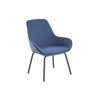 chaise de bureau mackay, chaises de salle d'attente de bureau, chaise de salle d'attente ergonomique, 66x59h90 cm, bleu 8052773853316