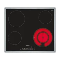 table de cuisson vitrocéramique 59cm 4 feux 7400w noir - et645ffp1e ubd-et645ffp1e