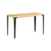 vidaxl table de salle à manger 120x60x76 cm bois solide de manguier 286362
