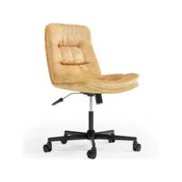 chaise de bureau rembourrée - pivotante - hera orange