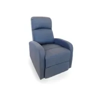 fauteuil inclinable astan hogar relax manuel bleu