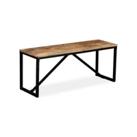 banc 110 x 35 x 45 cm  banc de jardin banc de table de séjour bois de manguier massif meuble pro frco84031