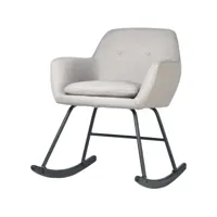 bobochic rocking chair rock gris clair