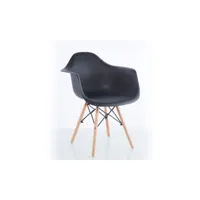 chaise malmö  lot de 4 chaises  noir
