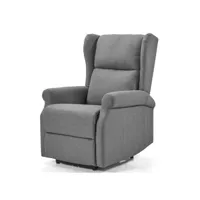 fauteuil de relaxation manuel microfibre oka-couleur bordeaux