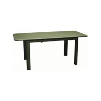 table en aluminium avec allonge eos 130-180 cm vert