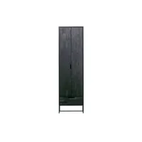 silas - armoire en frêne brossé - couleur - noir 373384-bn