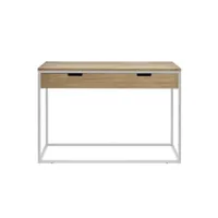 table  d'entree – console avec tiroir icub  40x120x82 cm. blanc. ricb -c 4012081bl-ev 18