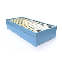 lit gigogne malo avec tiroir lit bois 90x190  bleu pastel topmalo90-bp