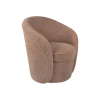 fauteuil en polyester cuddly teddy sable