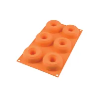 moule pour 6 donuts en silicone 7,5 cm