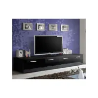 paris prix - meuble tv design duo 200cm noir