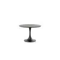 light & living table d'appoint rickerd - noir - ø61cm 6757912
