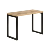 table à manger scandinave - table de salle à manger 110x50x76 cm bois de manguier massif meuble pro frco68298