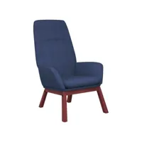 fauteuil salon - fauteuil de relaxation bleu tissu 70x77x94 cm - design rétro best00007339328-vd-confoma-fauteuil-m05-2420